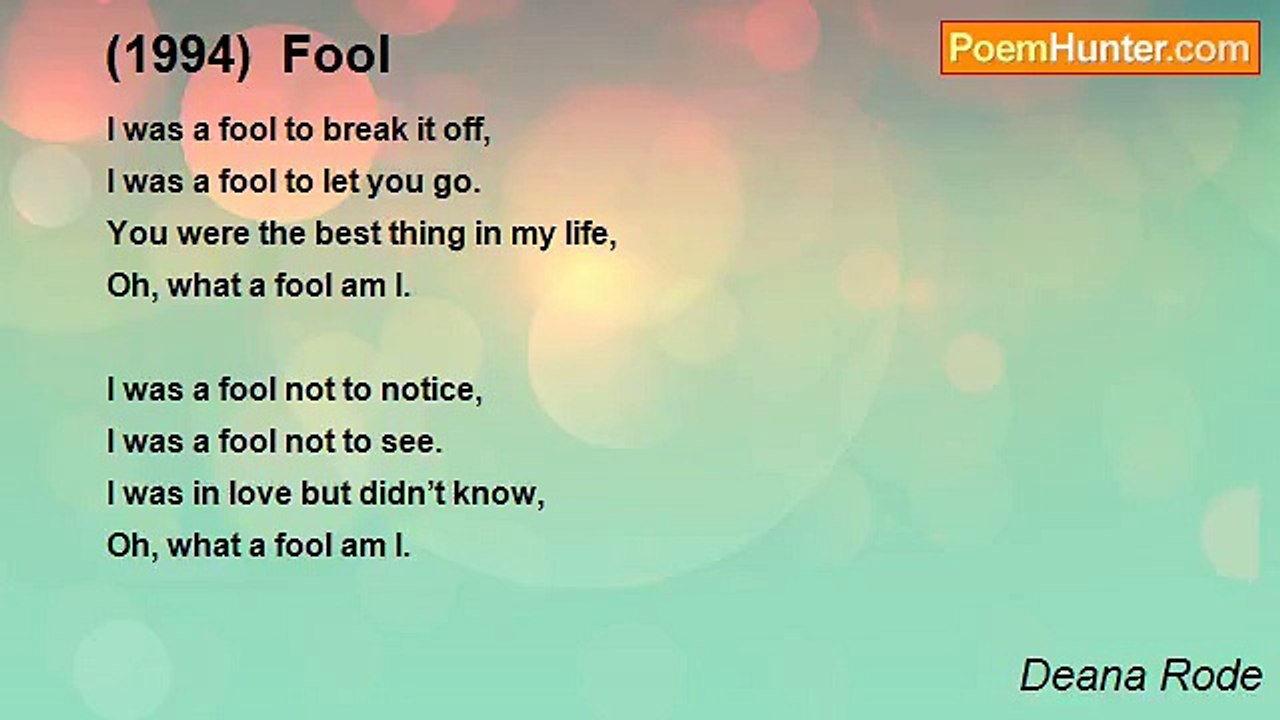 Deana Rode - (1994)  Fool