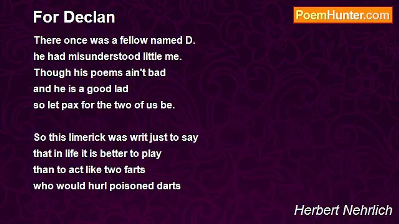 Herbert Nehrlich - For Declan