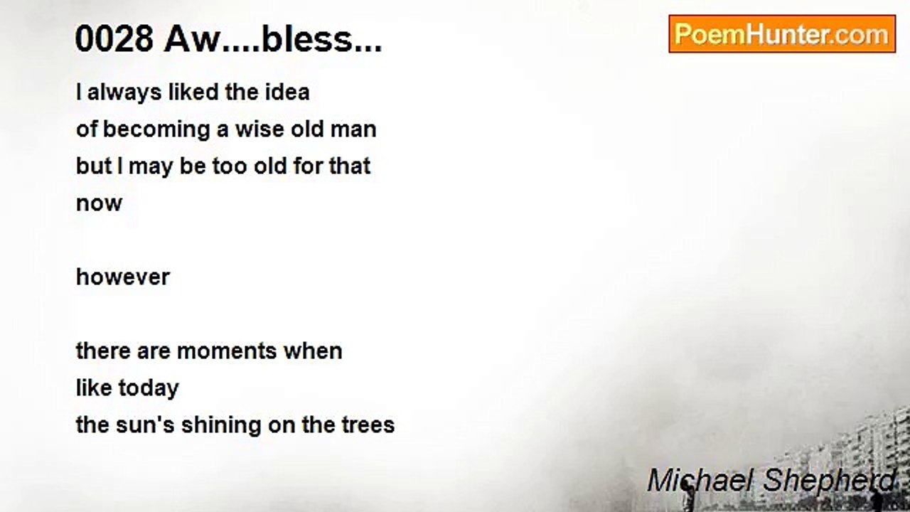 Michael Shepherd - 0028 Aw....bless...