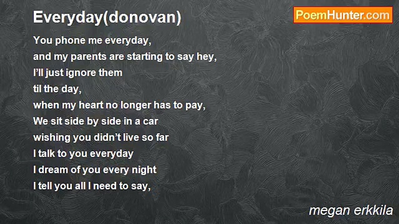 megan erkkila - Everyday(donovan)