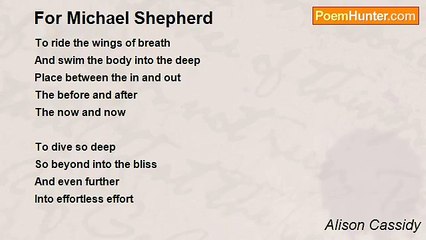 Alison Cassidy - For Michael Shepherd
