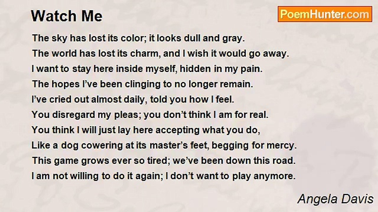 Angela Davis - Watch Me