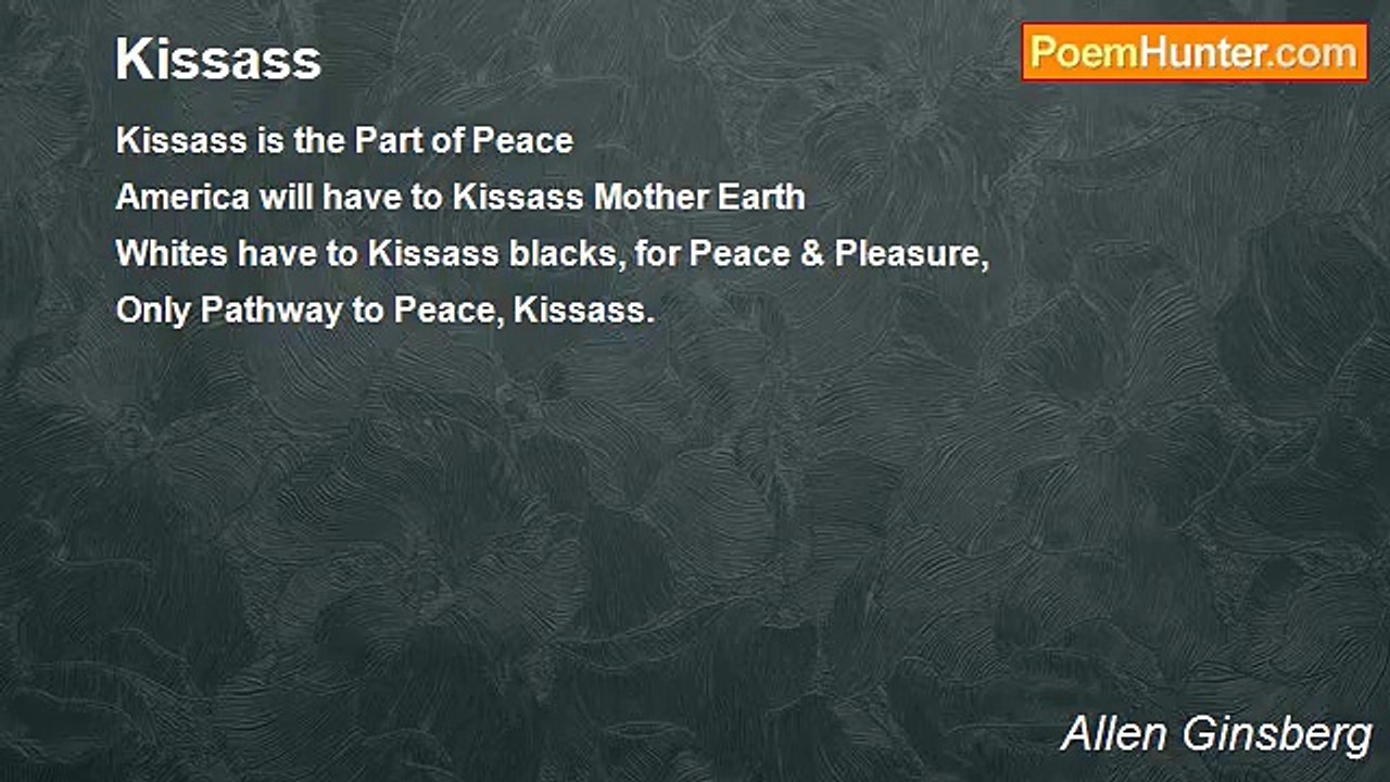 Allen Ginsberg - Kissass