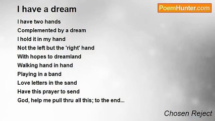 Chosen Reject - I have a dream