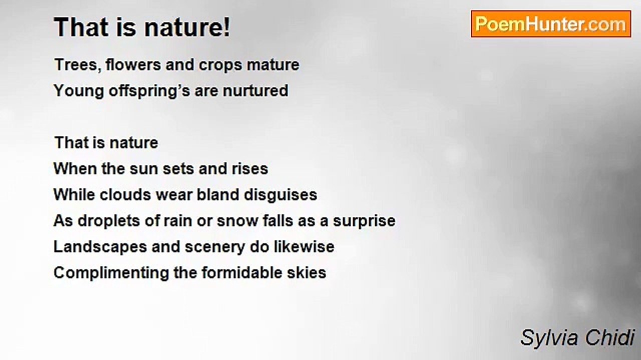 Sylvia Chidi - That is nature!