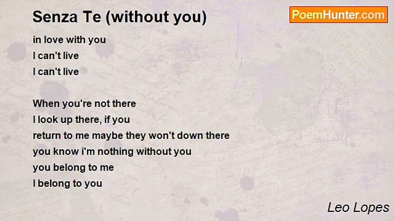 Leo Lopes - Senza Te (without you)