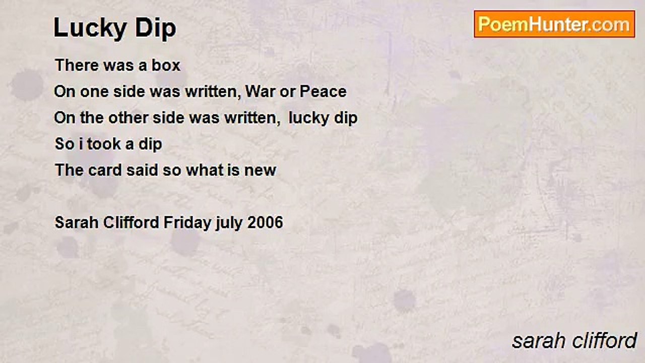 sarah clifford - Lucky Dip