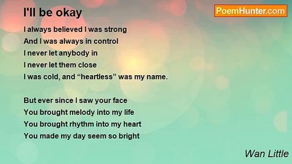 Wan Little - I'll be okay