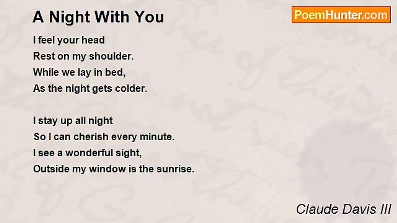 Claude Davis III - A Night With You