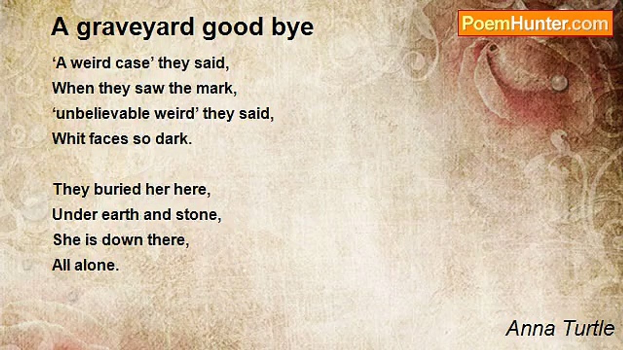 Anna Turtle - A graveyard good bye