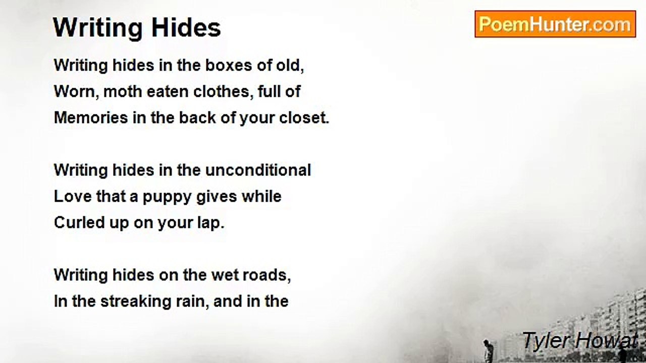 Tyler Howat - Writing Hides