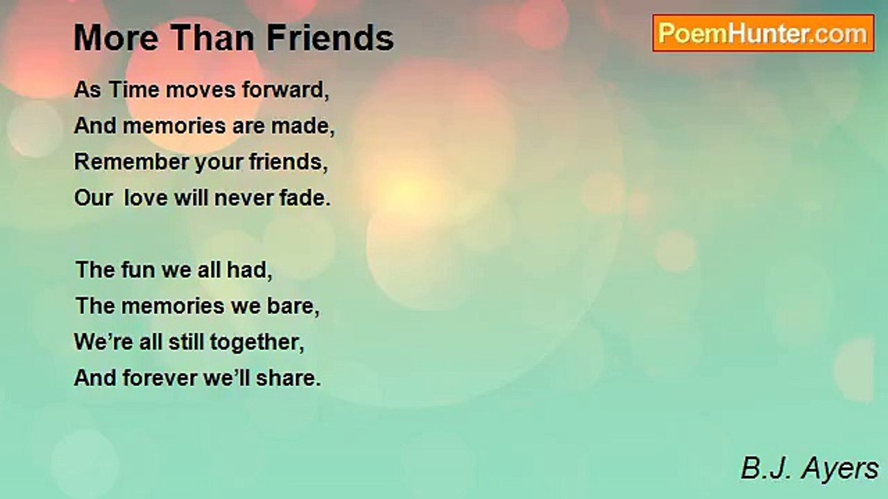 B.J. Ayers - More Than Friends