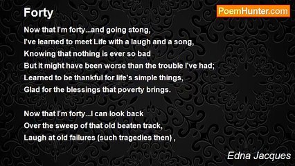 Edna Jacques - Forty