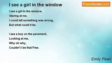 Emily Pearl - I see a girl in the window