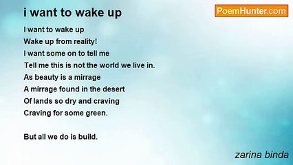 zarina binda - i want to wake up