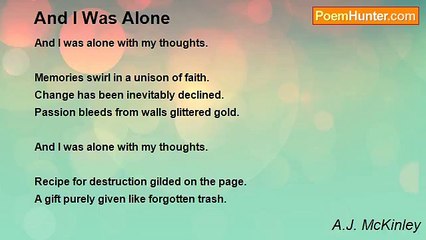 A.J. McKinley - And I Was Alone