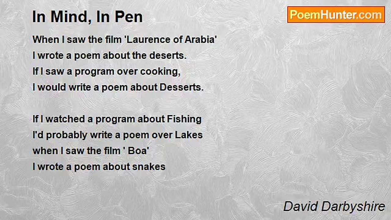 David Darbyshire - In Mind, In Pen
