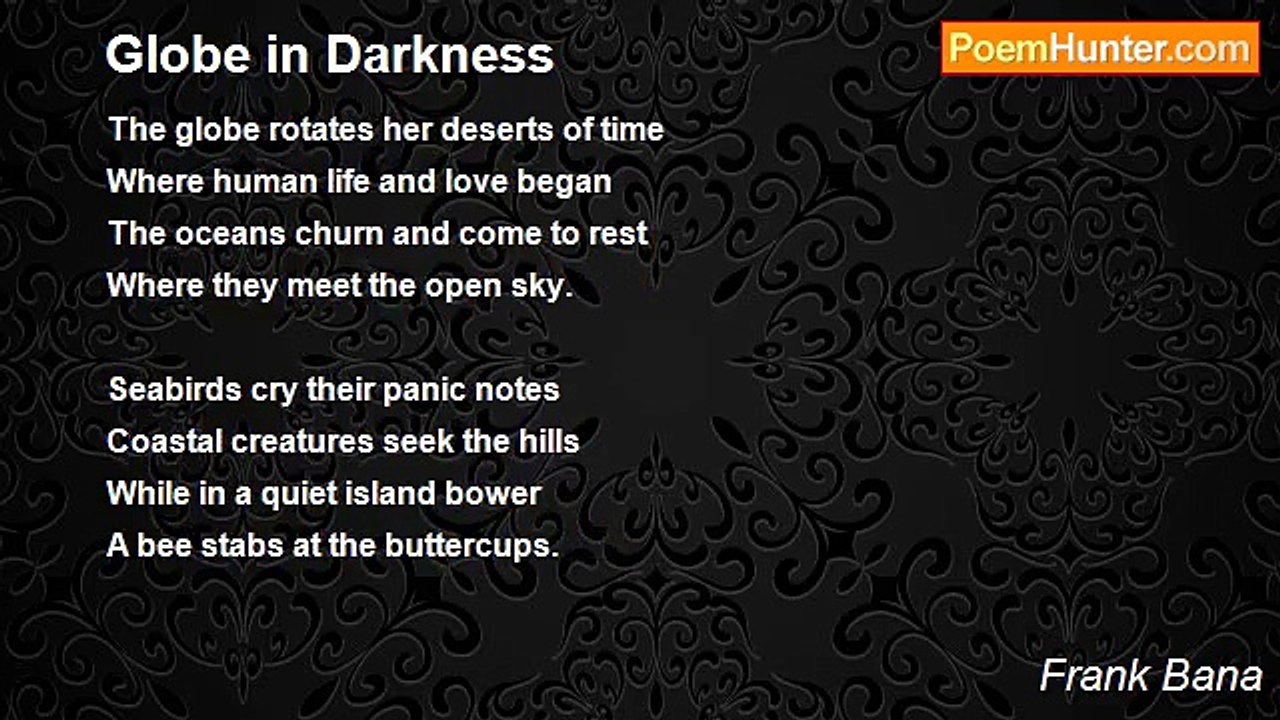 Frank Bana - Globe in Darkness