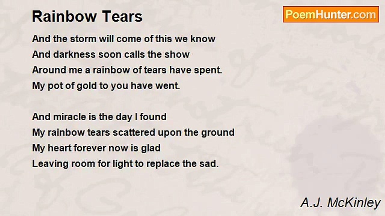 A.J. McKinley - Rainbow Tears
