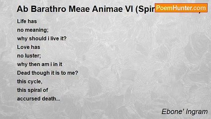 Ebone' Ingram - Ab Barathro Meae Animae VI (Spiral of Death)