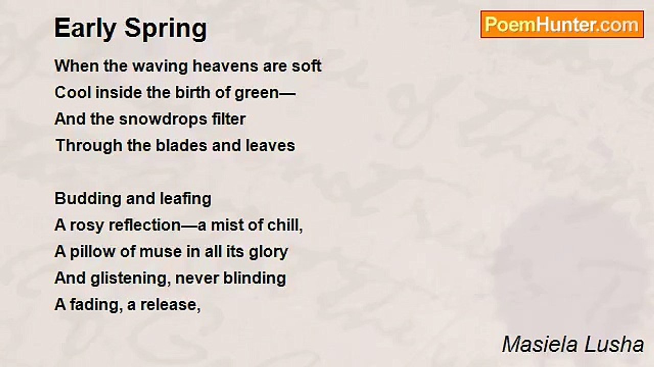 Masiela Lusha - Early Spring