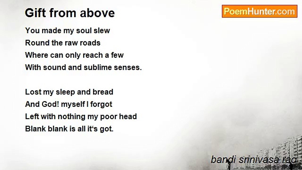bandi srinivasa rao - Gift from above