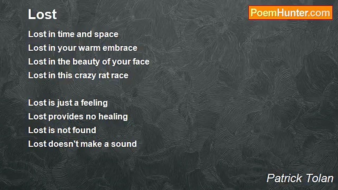 Patrick Tolan - Lost