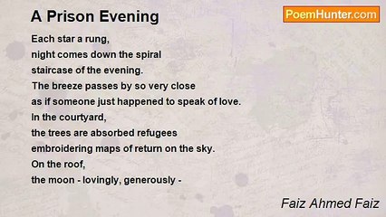 Faiz Ahmed Faiz - A Prison Evening