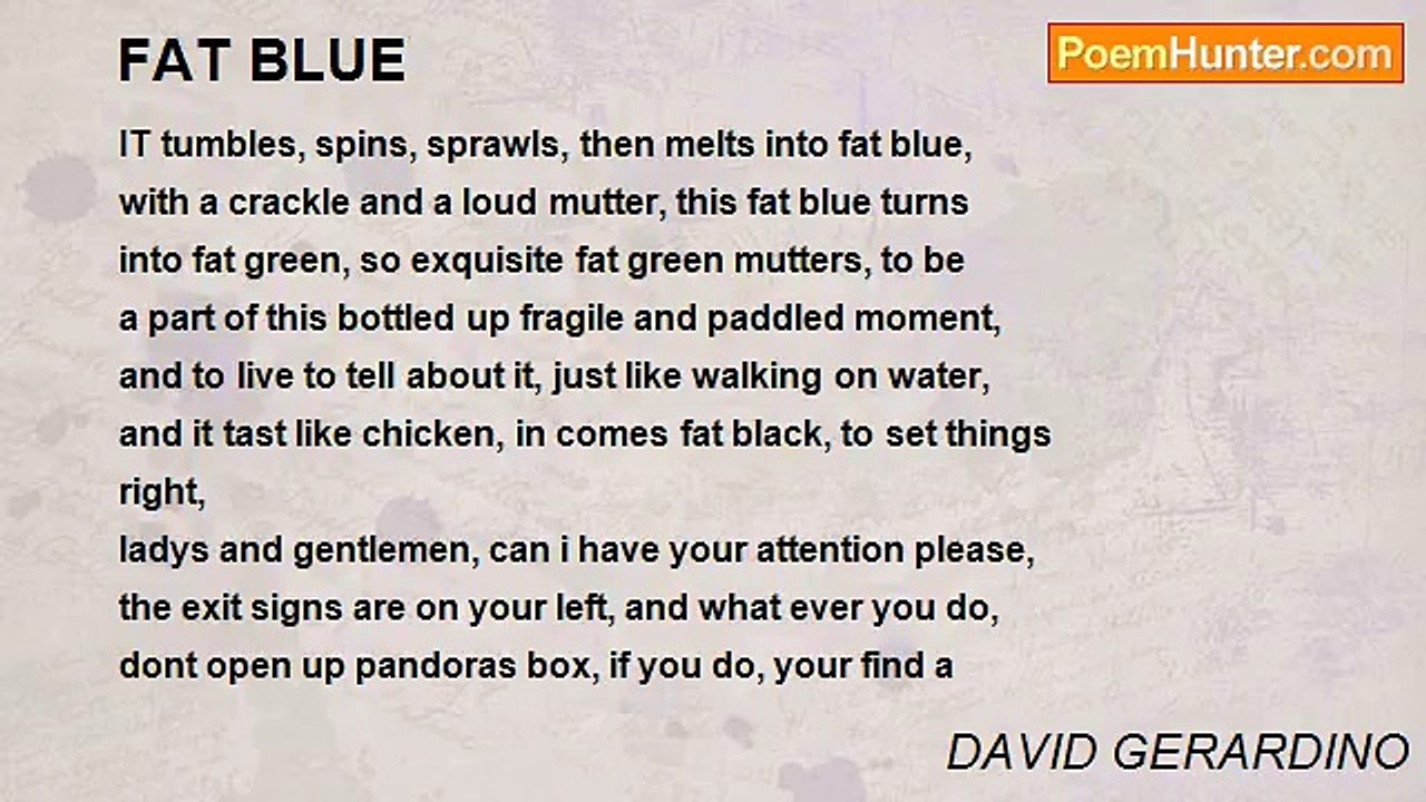 DAVID GERARDINO - FAT BLUE