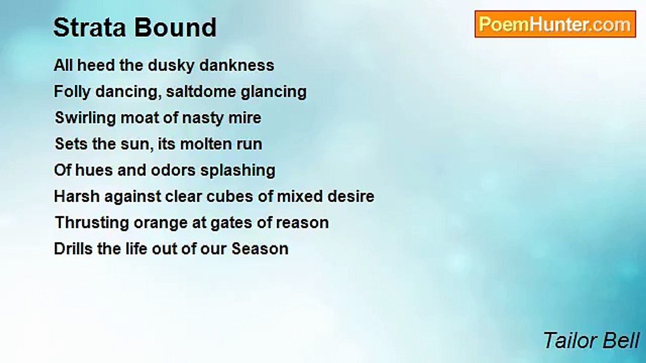 Tailor Bell - Strata Bound