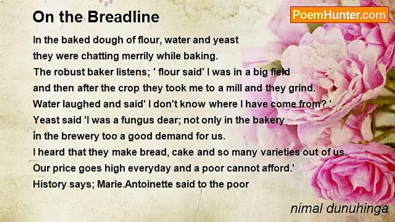 nimal dunuhinga - On the Breadline