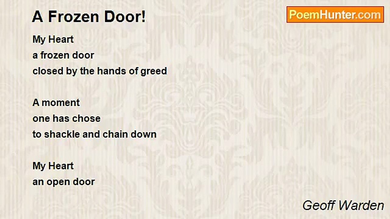 Geoff Warden - A Frozen Door!