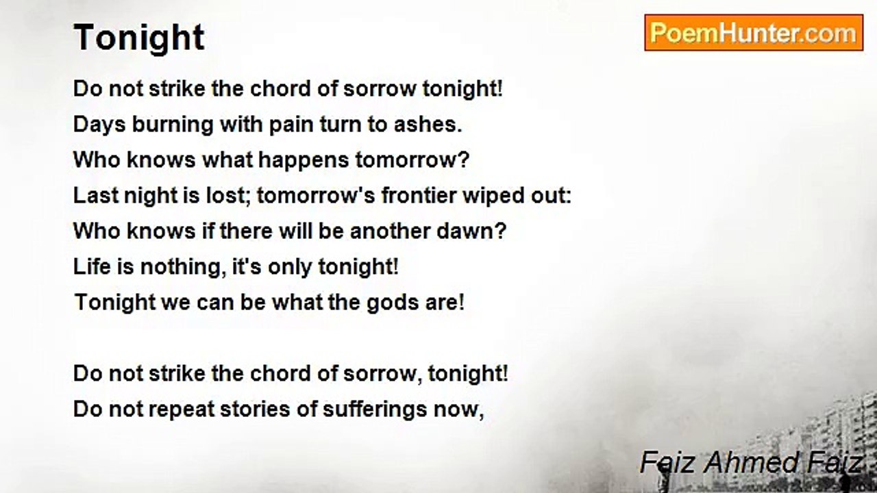 Faiz Ahmed Faiz - Tonight