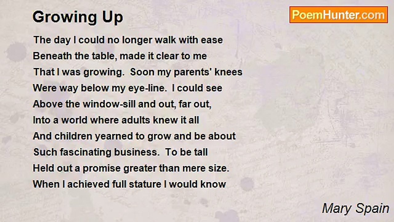 Mary Spain - Growing Up
