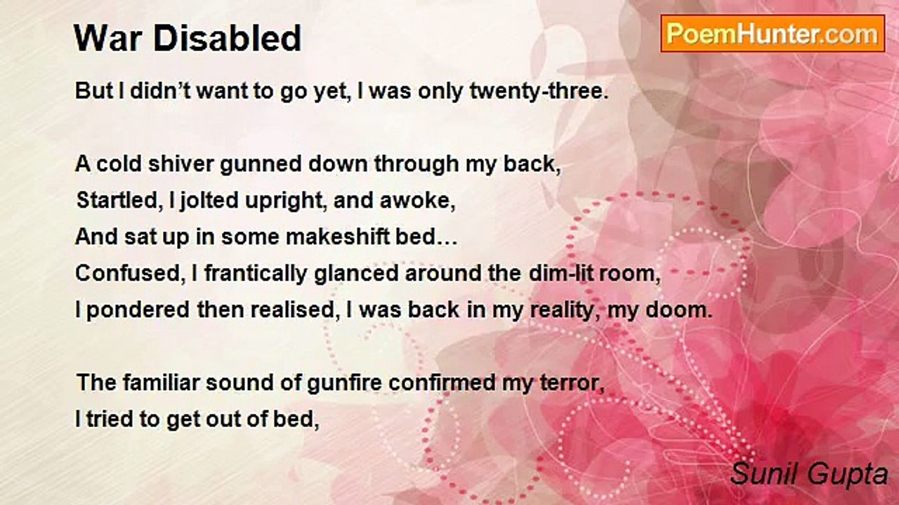 Sunil Gupta - War Disabled