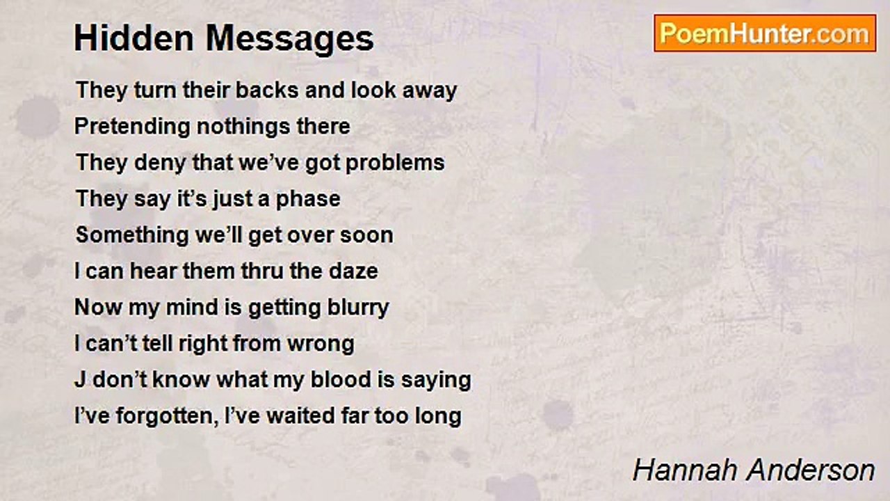 Hannah Anderson - Hidden Messages