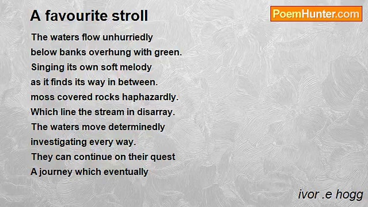 ivor .e hogg - A favourite stroll
