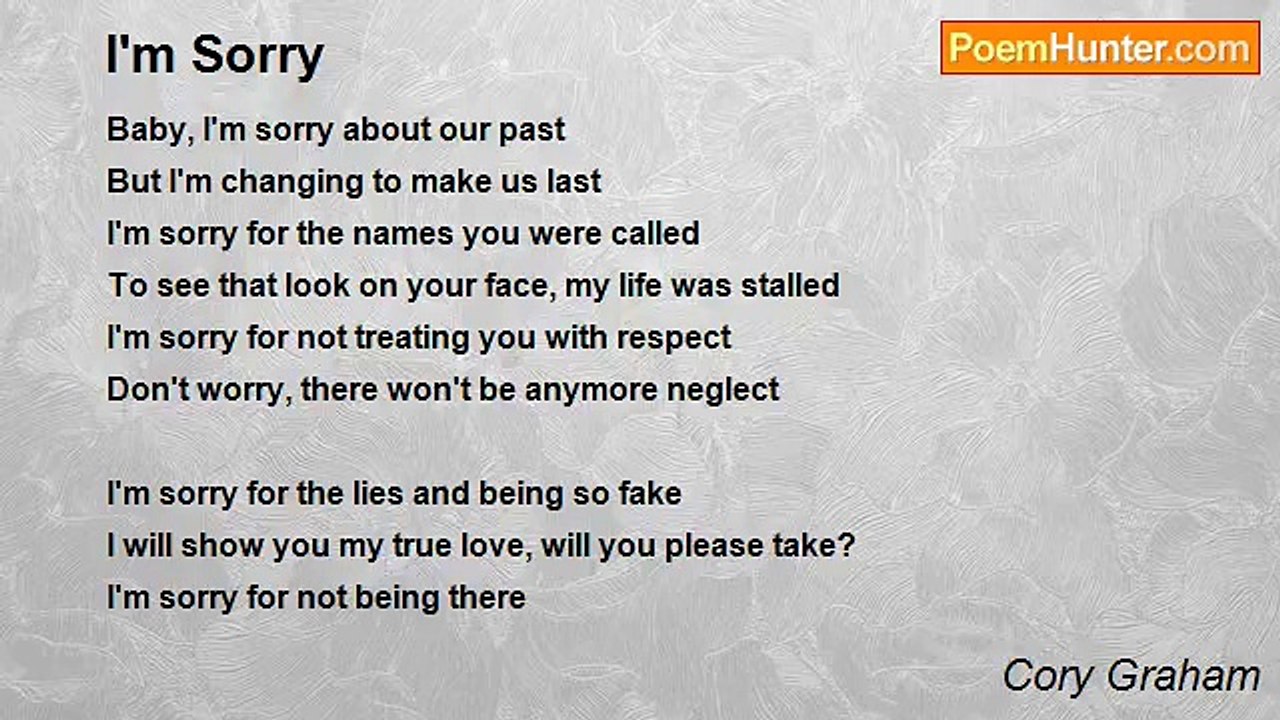 Cory Graham - I'm Sorry