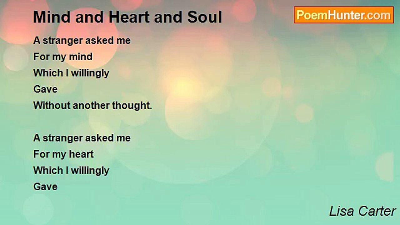 Lisa Carter - Mind and Heart and Soul