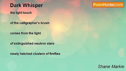 Shane Markie - Dark Whisper
