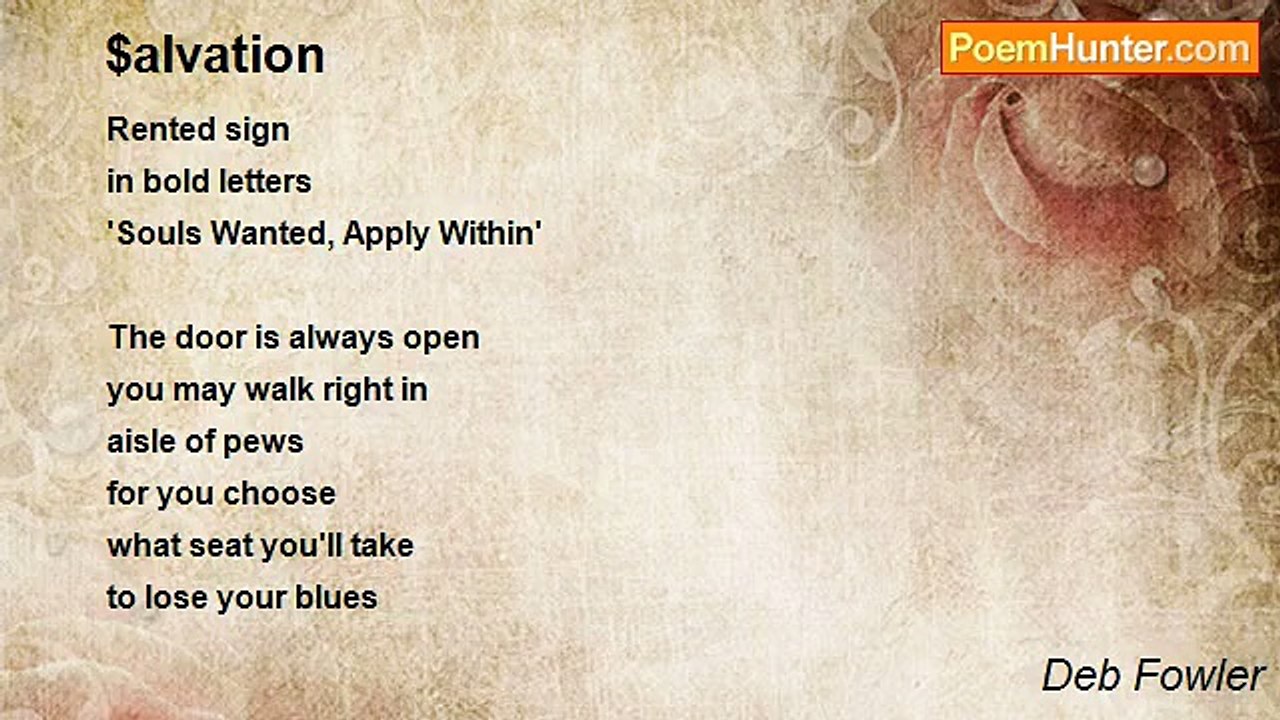 Deb Fowler - $alvation