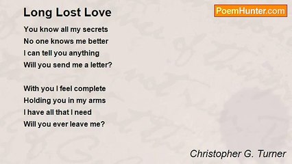 Christopher G. Turner - Long Lost Love