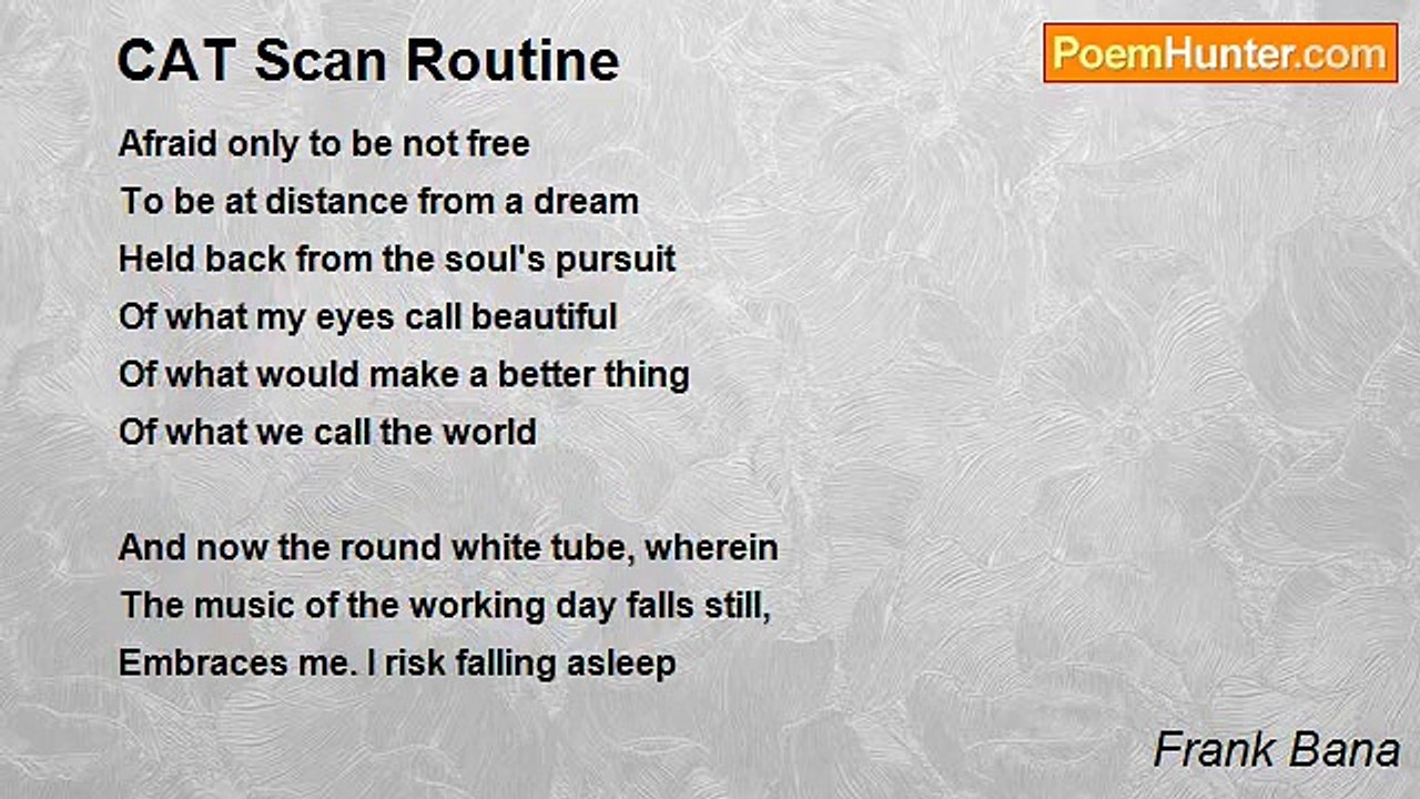 Frank Bana - CAT Scan Routine