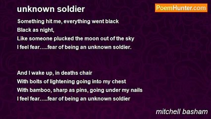 mitchell basham - unknown soldier