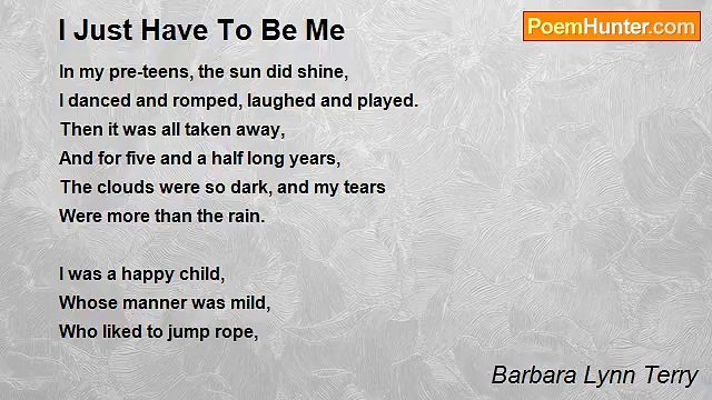 Barbara Lynn Terry - I Just Have To Be Me