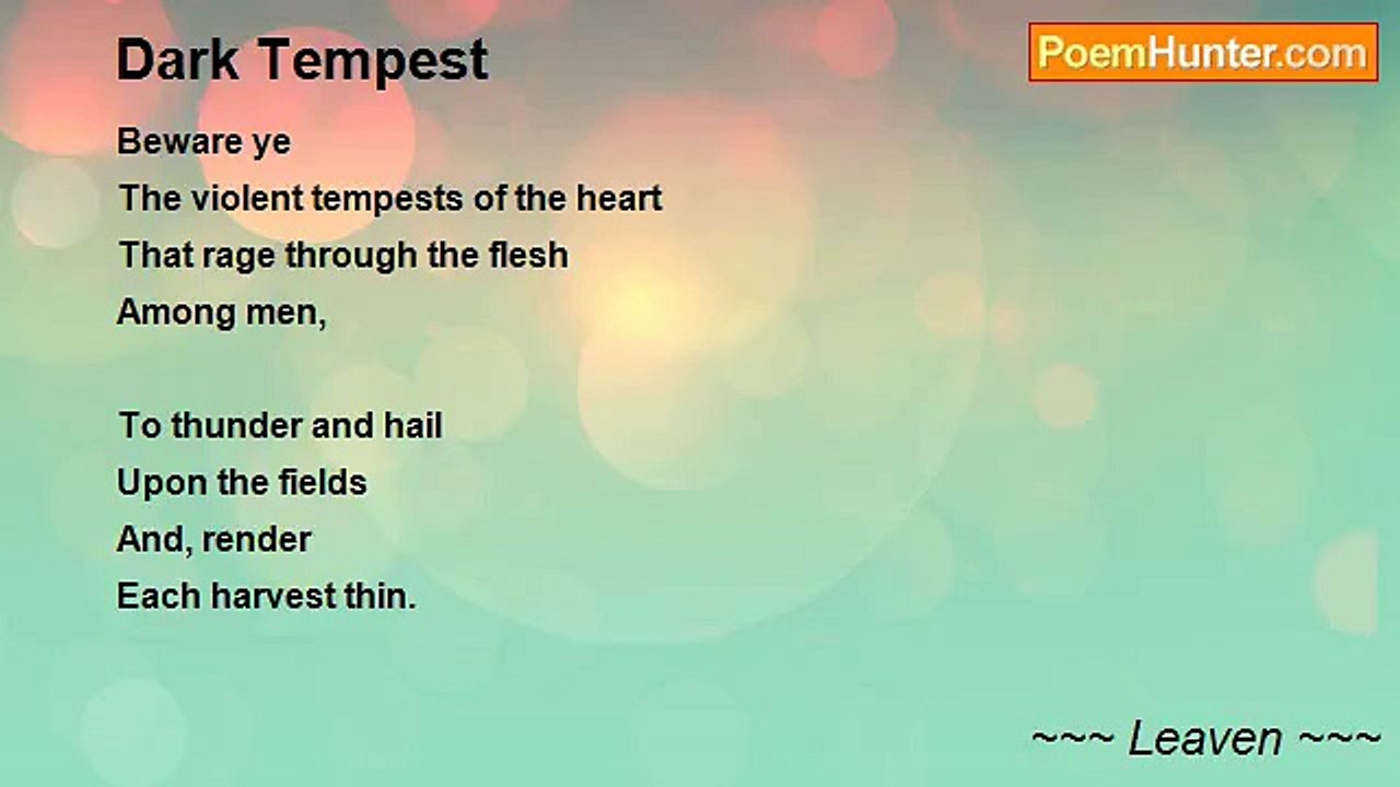~~~ Leaven ~~~ - Dark Tempest