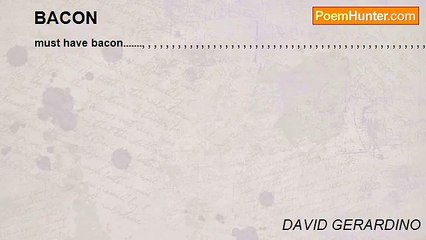 DAVID GERARDINO - BACON