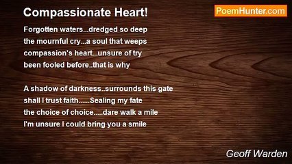 Geoff Warden - Compassionate Heart!