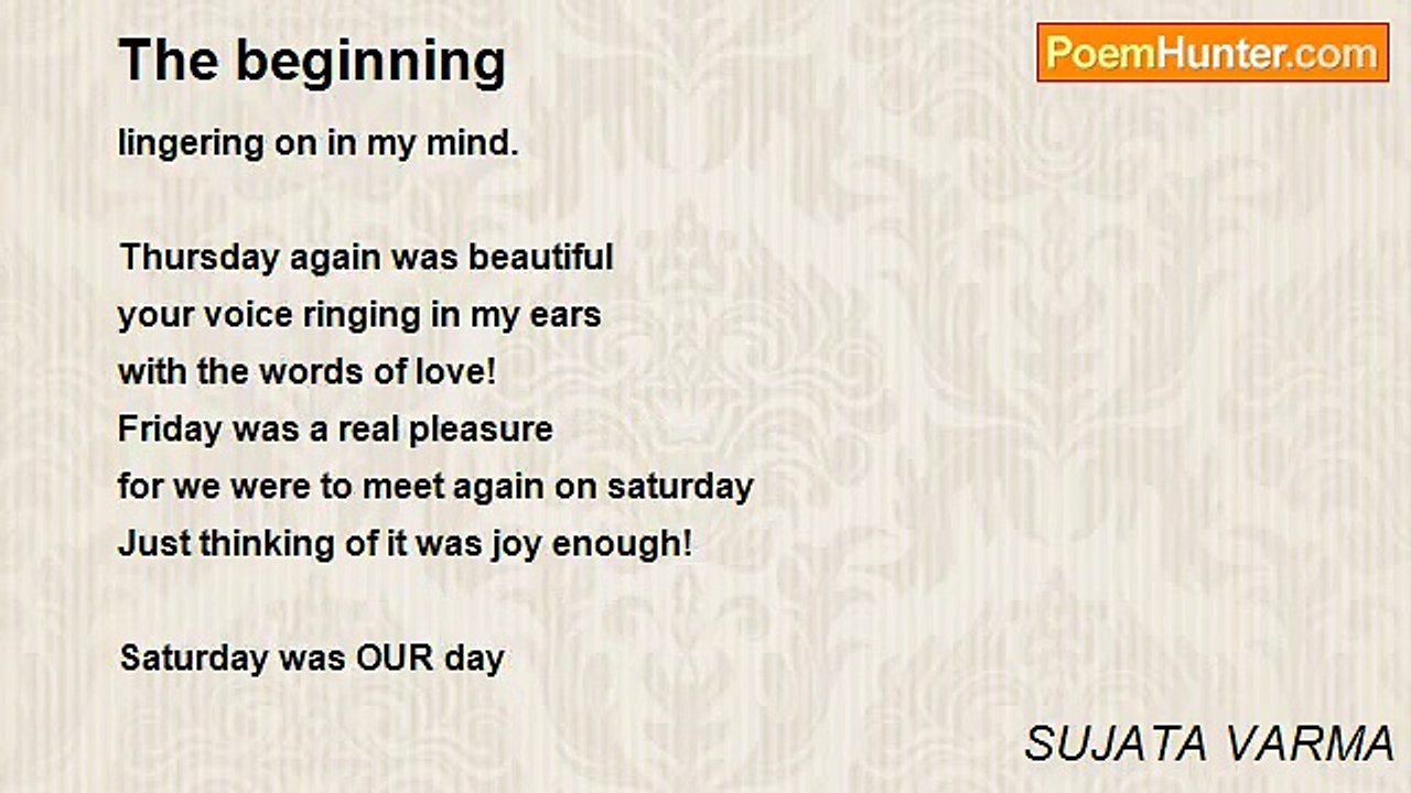 SUJATA VARMA - The beginning