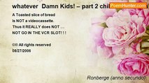 Ronberge (anno secundo) - whatever  Damn Kids! – part 2 children children children